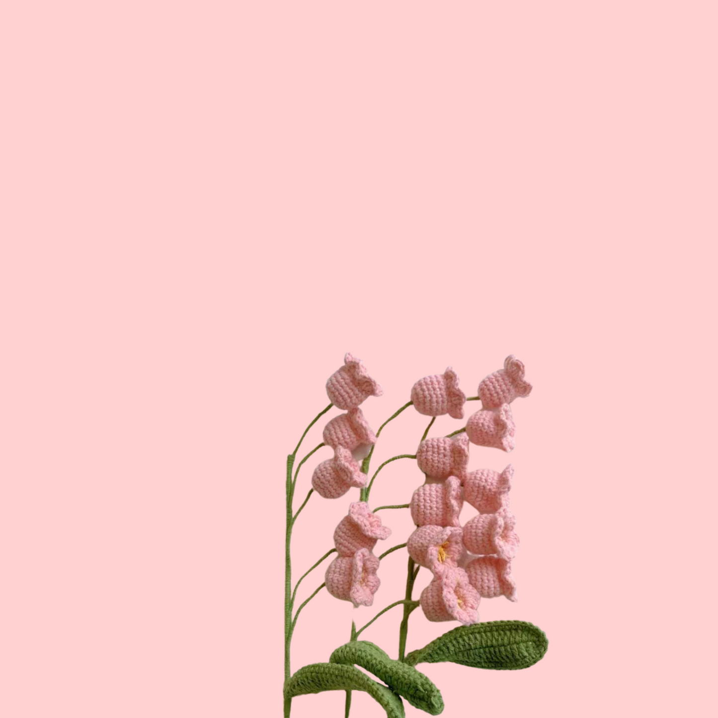Handmade Knit Bell Orchid