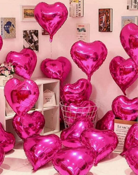 Hot Pink Heart Balloon